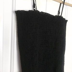 Black Ribbed Anthropologie Tank Top